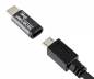 Preview: DINIC Adapter, USB C Stecker auf Micro Buchse, 3 Stück Alu, space grey